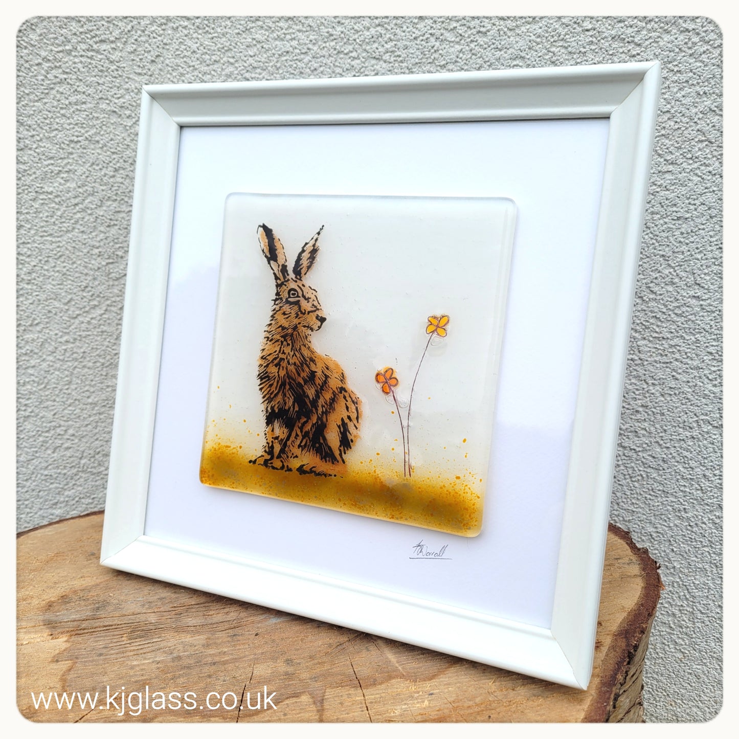 Hare | Framed Glass
