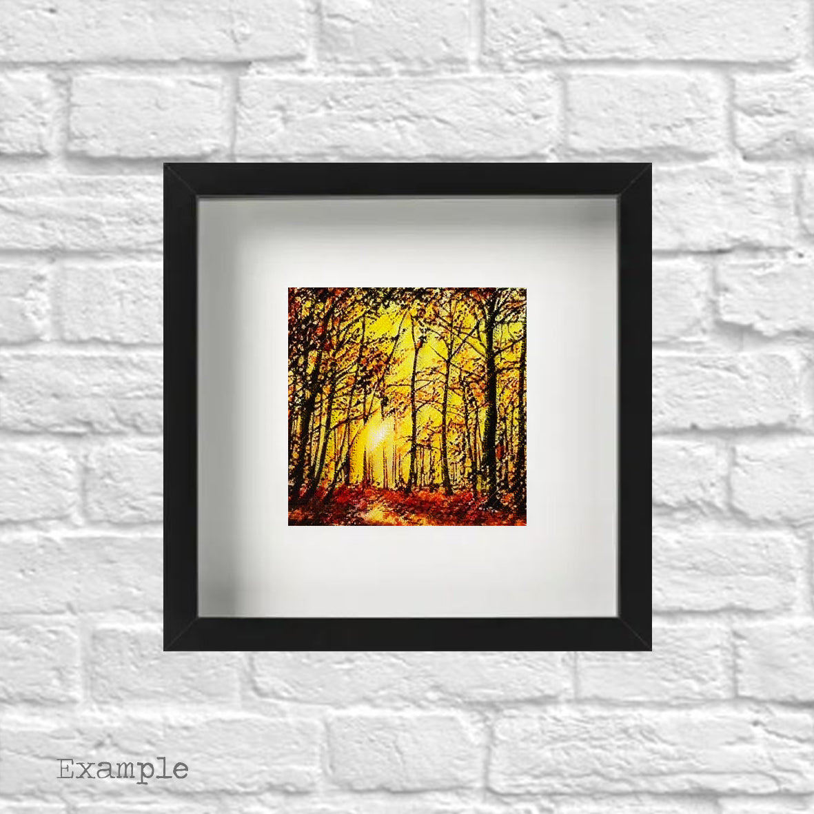 Autumn Walk |Framed Glass