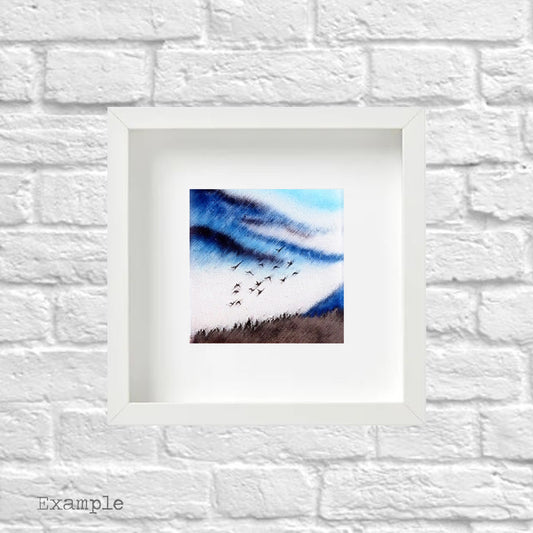 Birds Flying High | Framed Glass