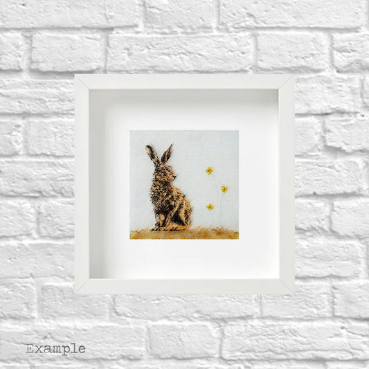 Hare | Framed Glass