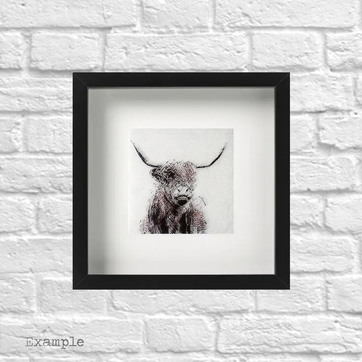 Highland Cow | Framed Glass
