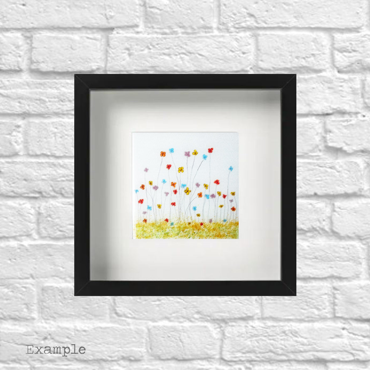 Mixed Spring Flowers | Framed Glass