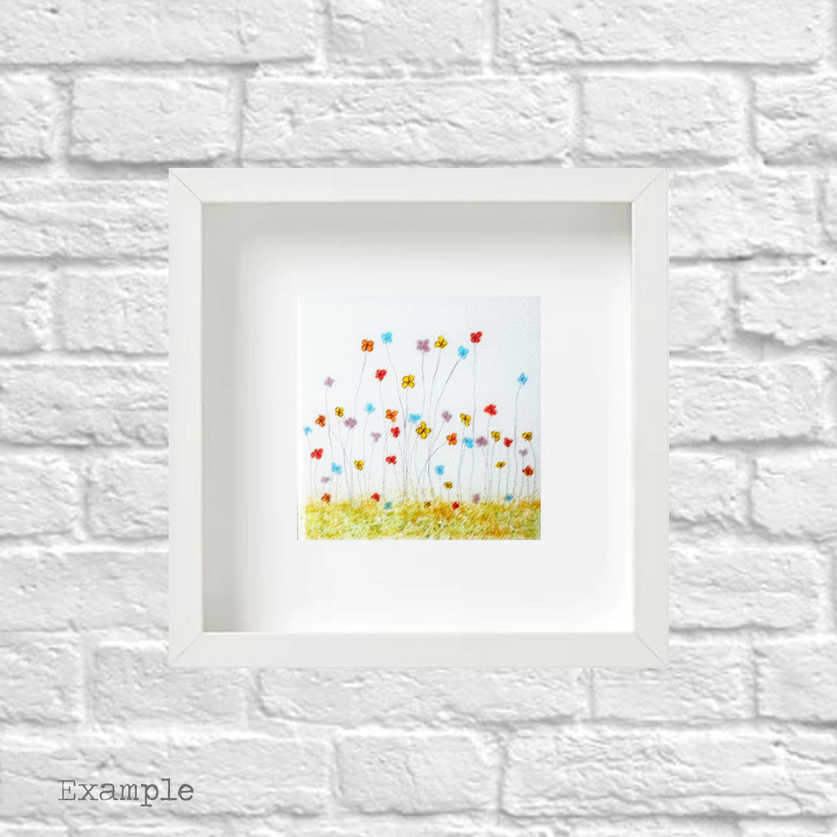 Mixed Spring Flowers | Framed Glass