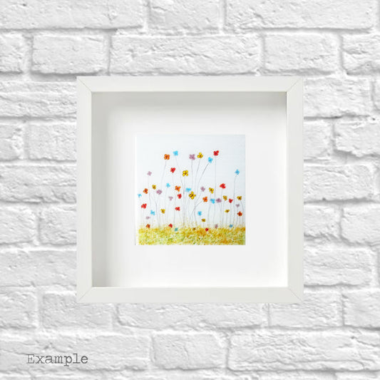 Mixed Spring Flowers | Framed Glass