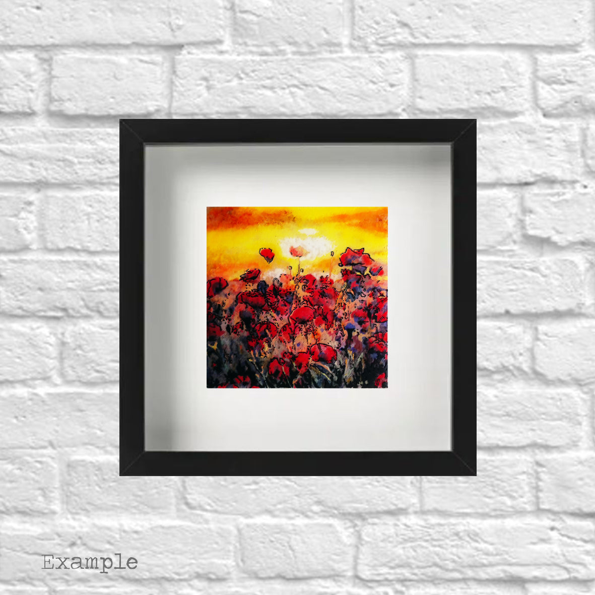 Poppy Field | Framed Glass