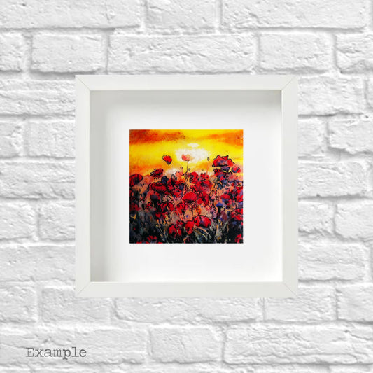 Poppy Field | Framed Glass