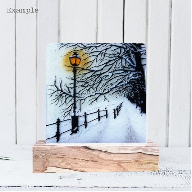 Winter Walk | Wooden Base