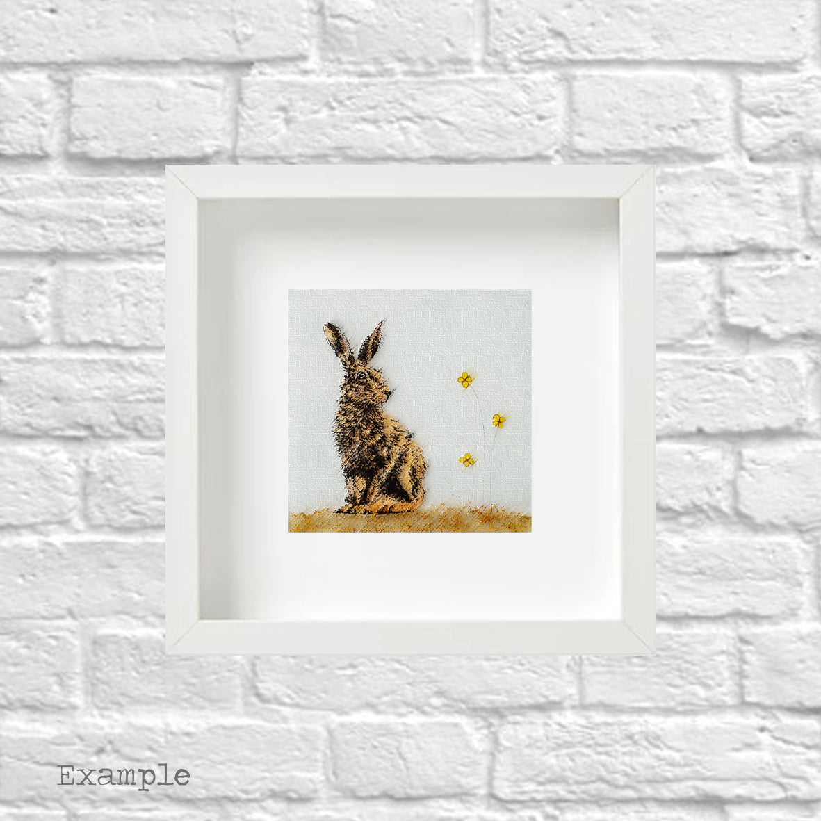 Hare | Framed Glass