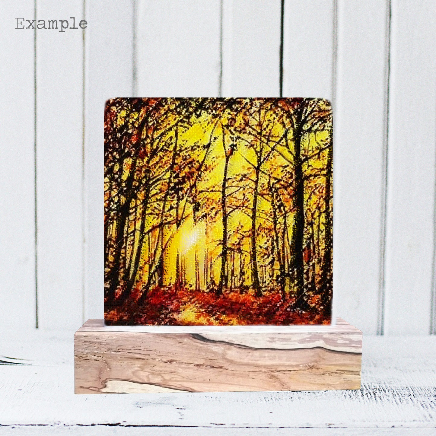 Autumn Walk | Wooden Base