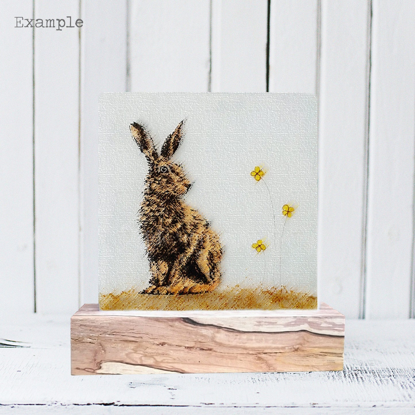 Hare | Wooden Base